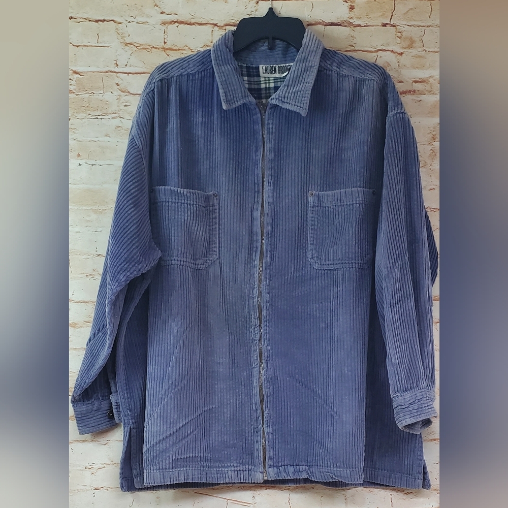 Laren Brook Corduroy Zip-up Jacket Size 2X